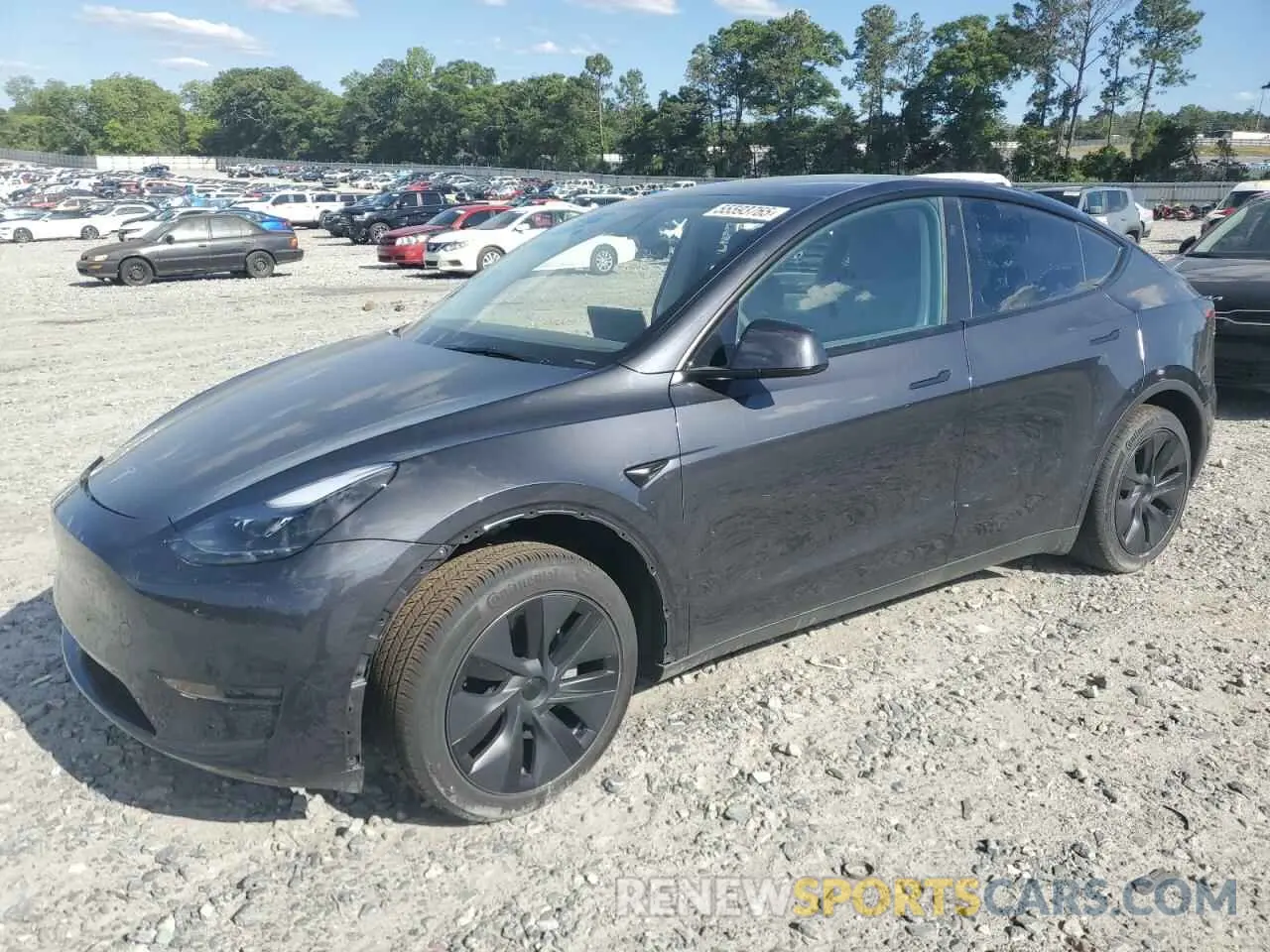 1 Photograph of a damaged car 7SAYGDED3RA330876 TESLA MODEL Y 2024