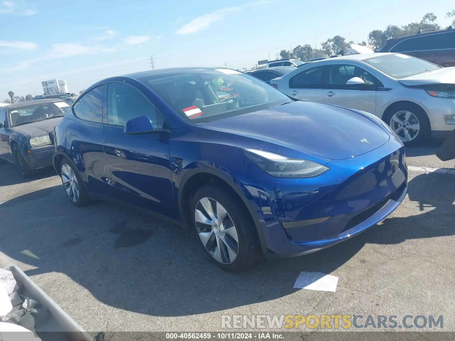 1 Photograph of a damaged car 7SAYGDED3RF047803 TESLA MODEL Y 2024