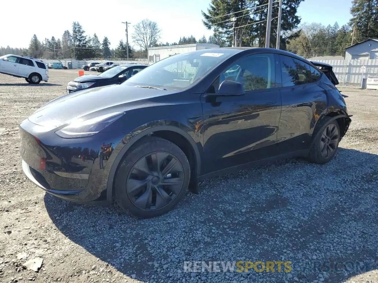 1 Photograph of a damaged car 7SAYGDED3RF151577 TESLA MODEL Y 2024