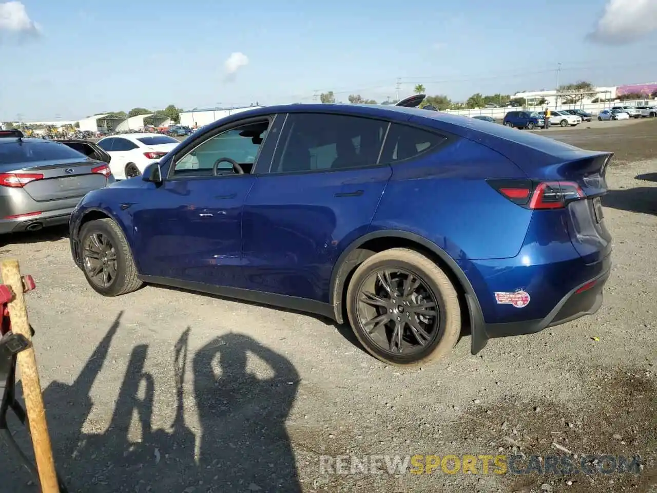 2 Photograph of a damaged car 7SAYGDED4RF117874 TESLA MODEL Y 2024