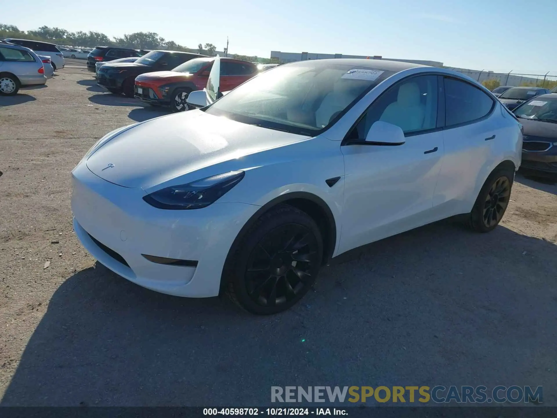 2 Photograph of a damaged car 7SAYGDED5RA310807 TESLA MODEL Y 2024