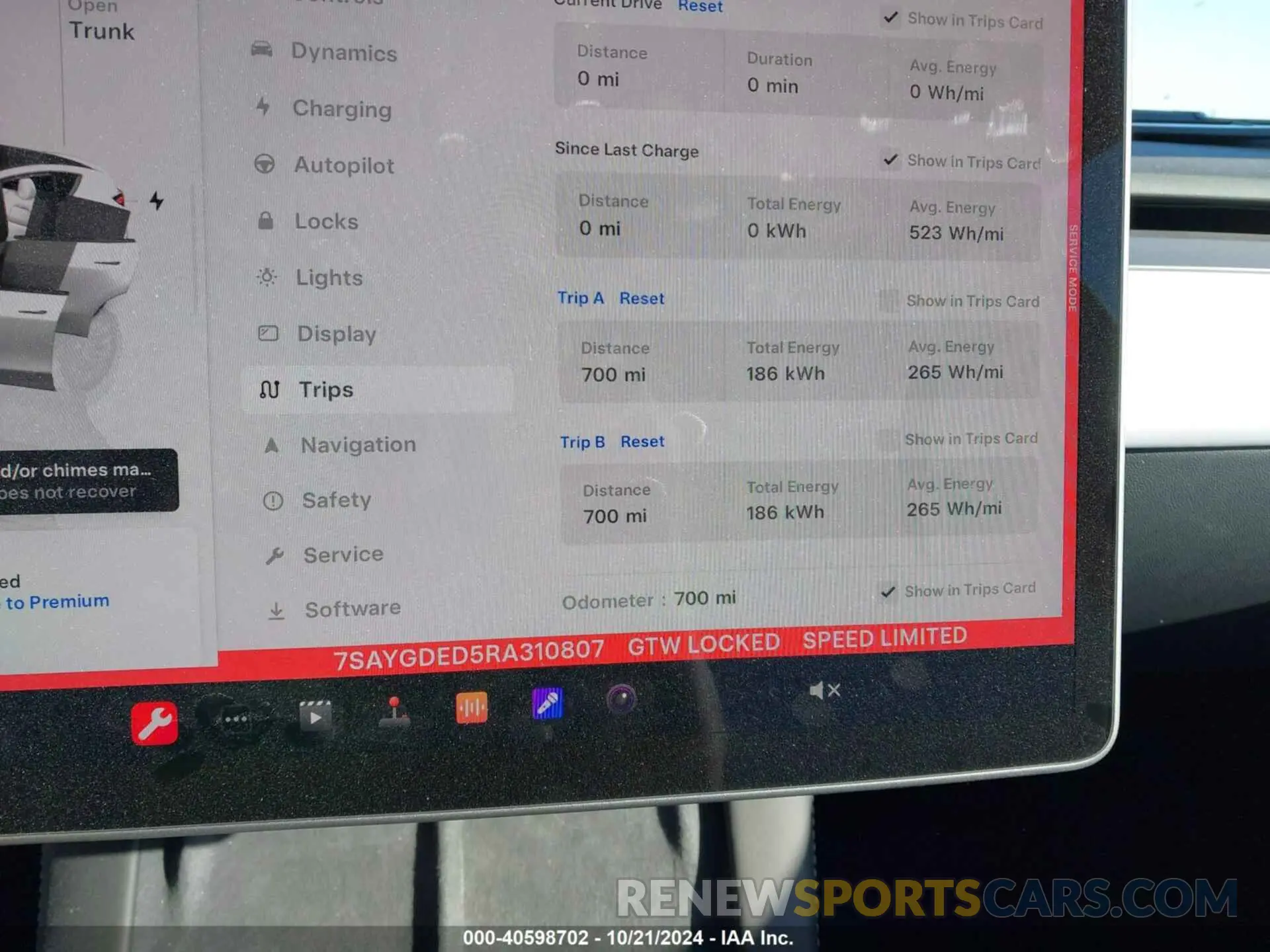 7 Photograph of a damaged car 7SAYGDED5RA310807 TESLA MODEL Y 2024
