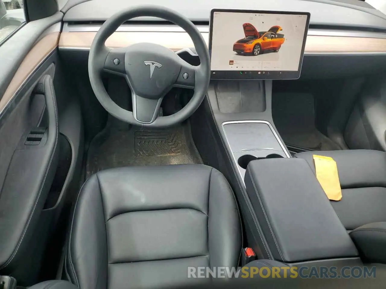 8 Photograph of a damaged car 7SAYGDED5RF018979 TESLA MODEL Y 2024