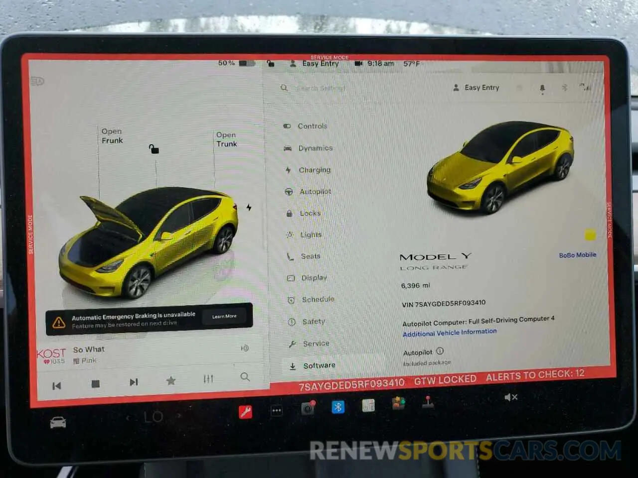 9 Photograph of a damaged car 7SAYGDED5RF093410 TESLA MODEL Y 2024