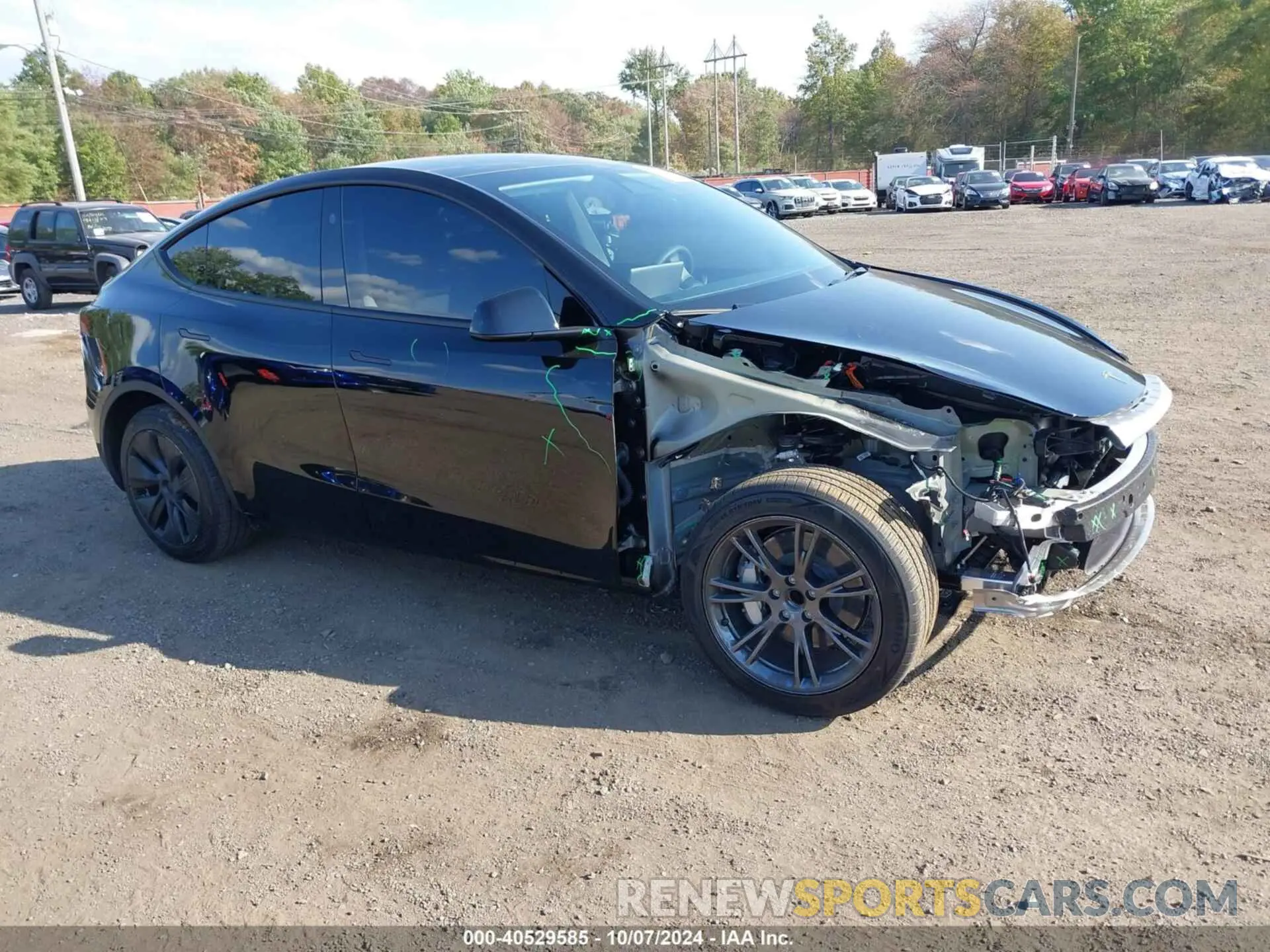 1 Photograph of a damaged car 7SAYGDED5RF130214 TESLA MODEL Y 2024
