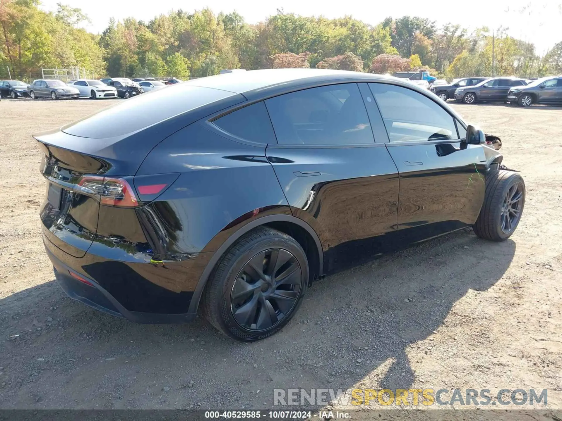 4 Photograph of a damaged car 7SAYGDED5RF130214 TESLA MODEL Y 2024
