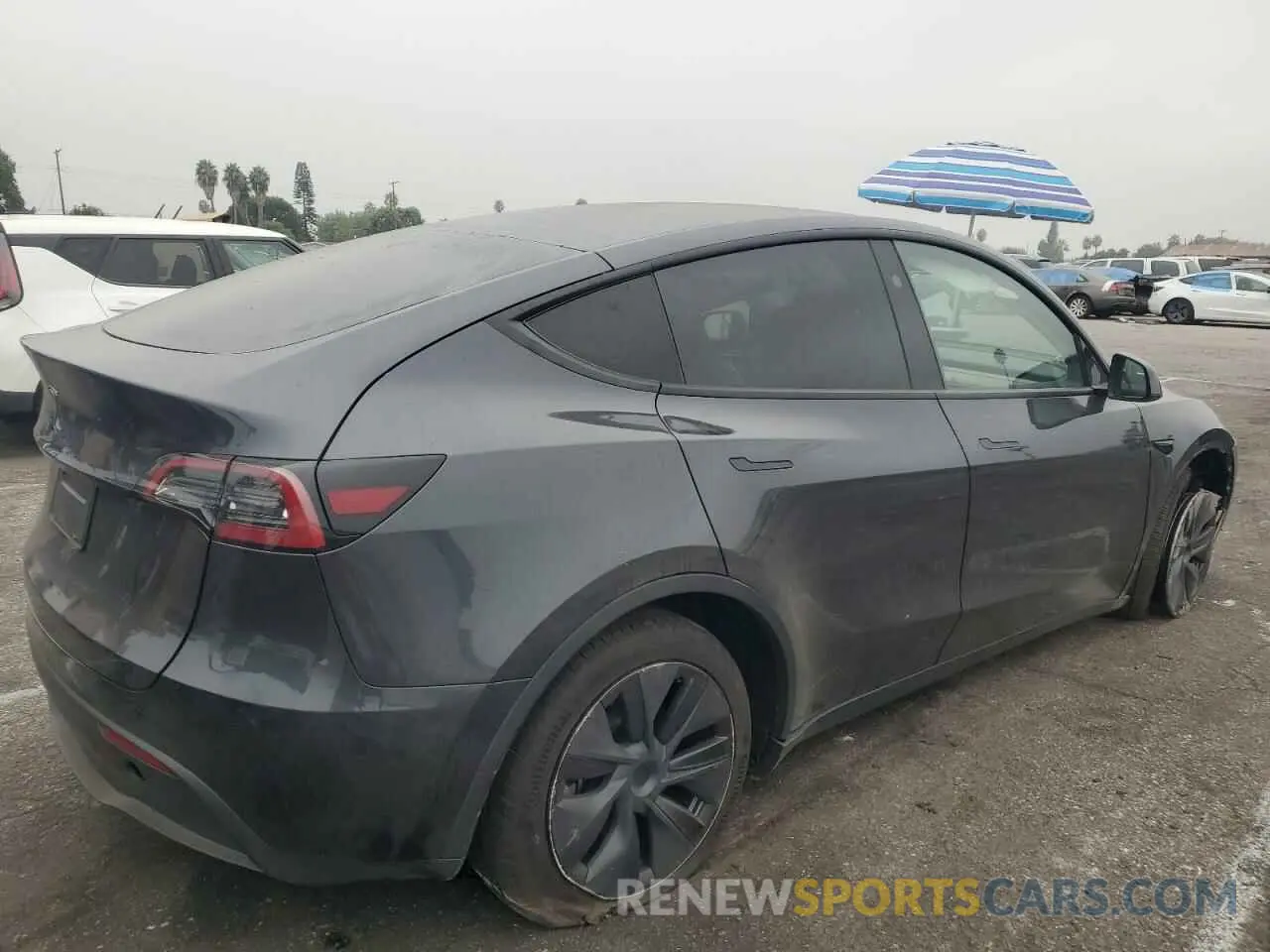 3 Photograph of a damaged car 7SAYGDED5RF161155 TESLA MODEL Y 2024