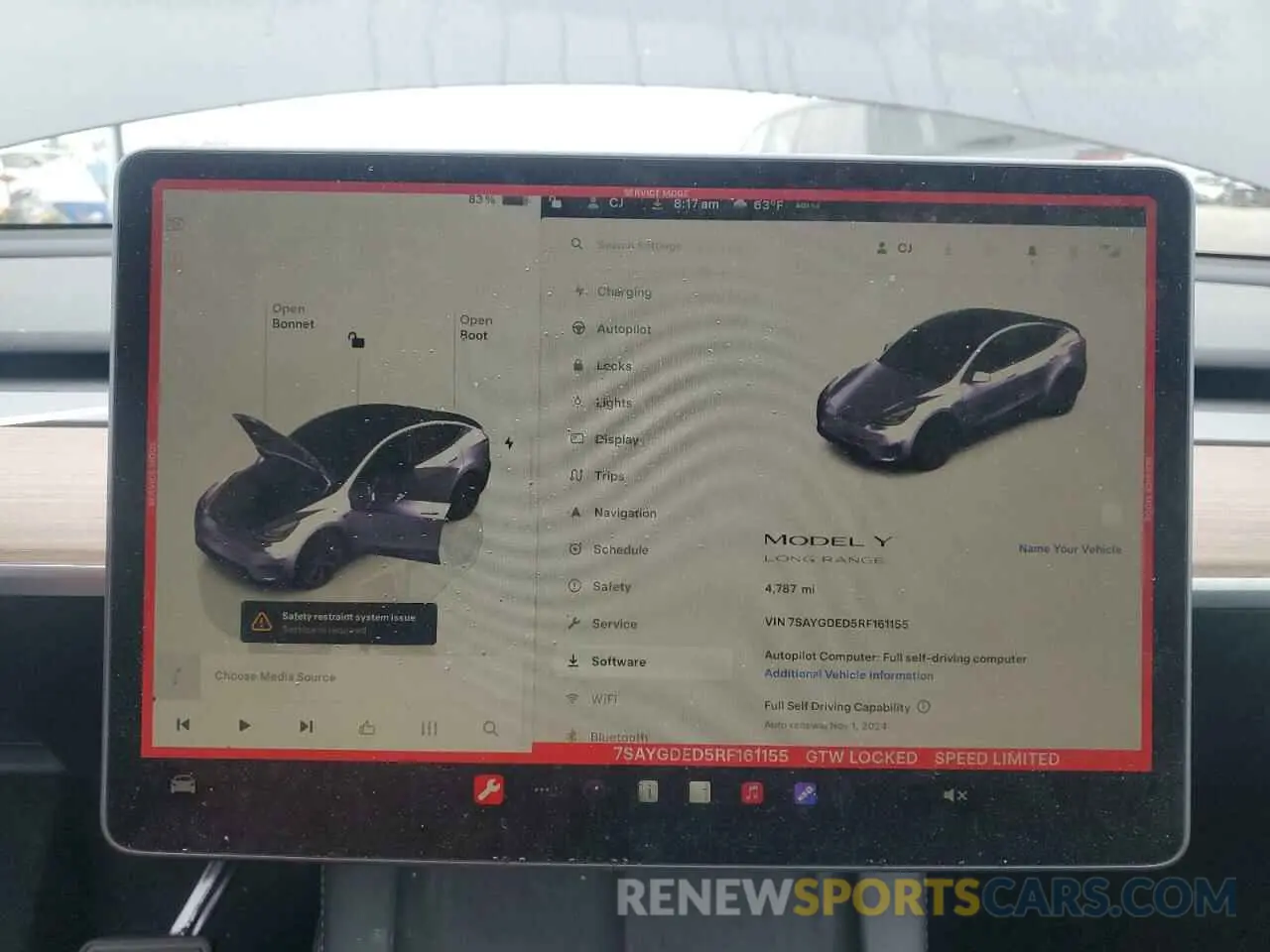 9 Photograph of a damaged car 7SAYGDED5RF161155 TESLA MODEL Y 2024