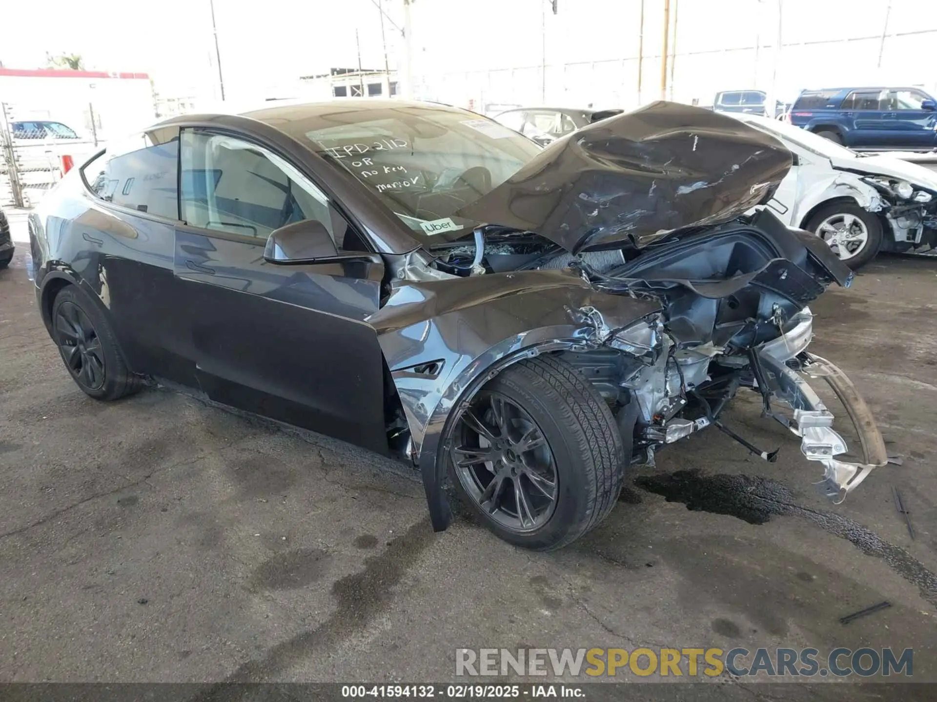 1 Photograph of a damaged car 7SAYGDED5RF194219 TESLA MODEL Y 2024