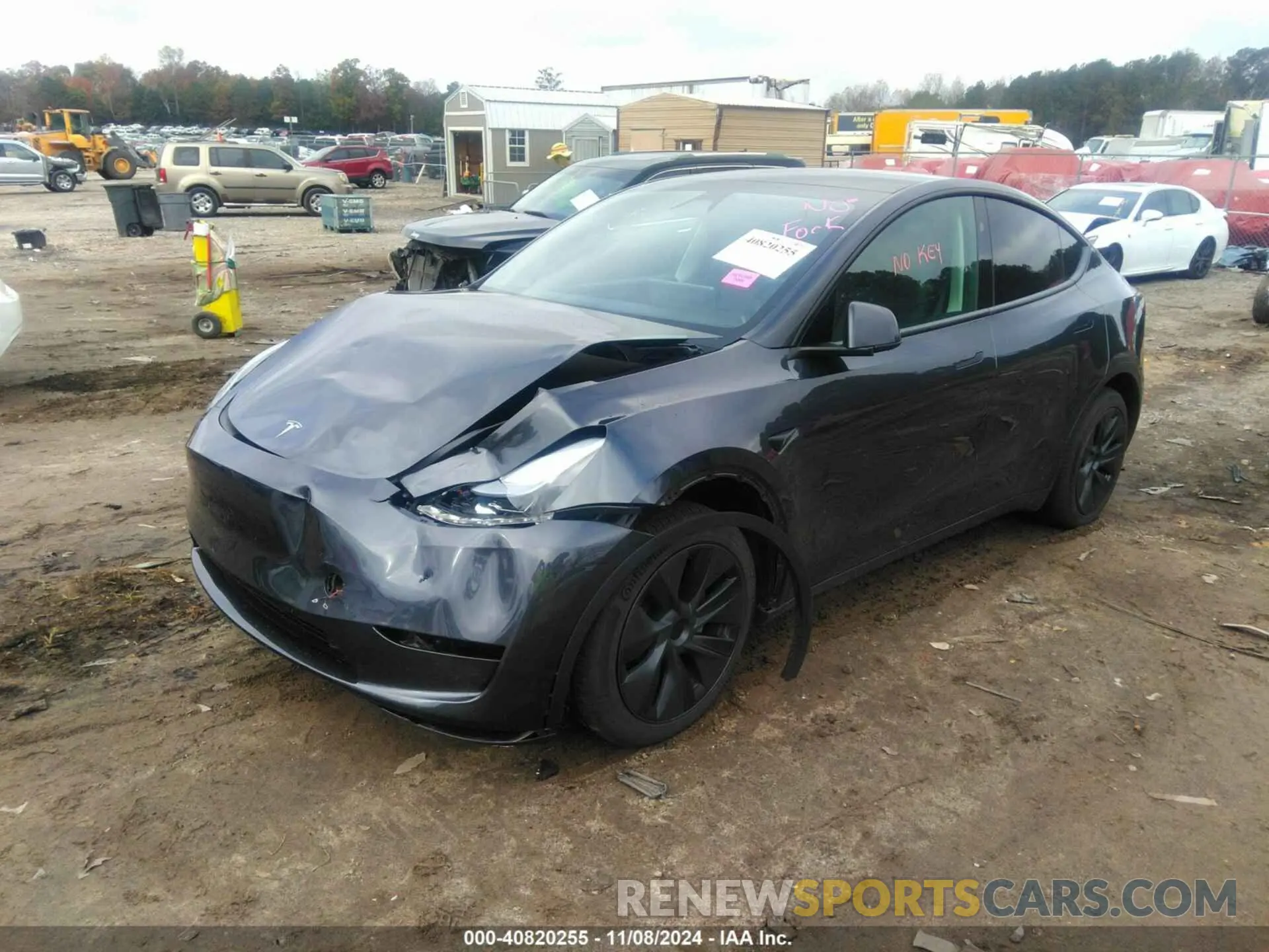 2 Photograph of a damaged car 7SAYGDED6RA310492 TESLA MODEL Y 2024