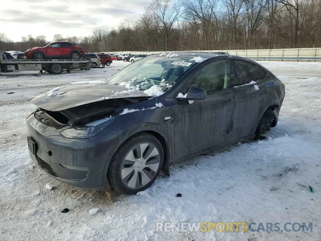 1 Photograph of a damaged car 7SAYGDED6RF014455 TESLA MODEL Y 2024