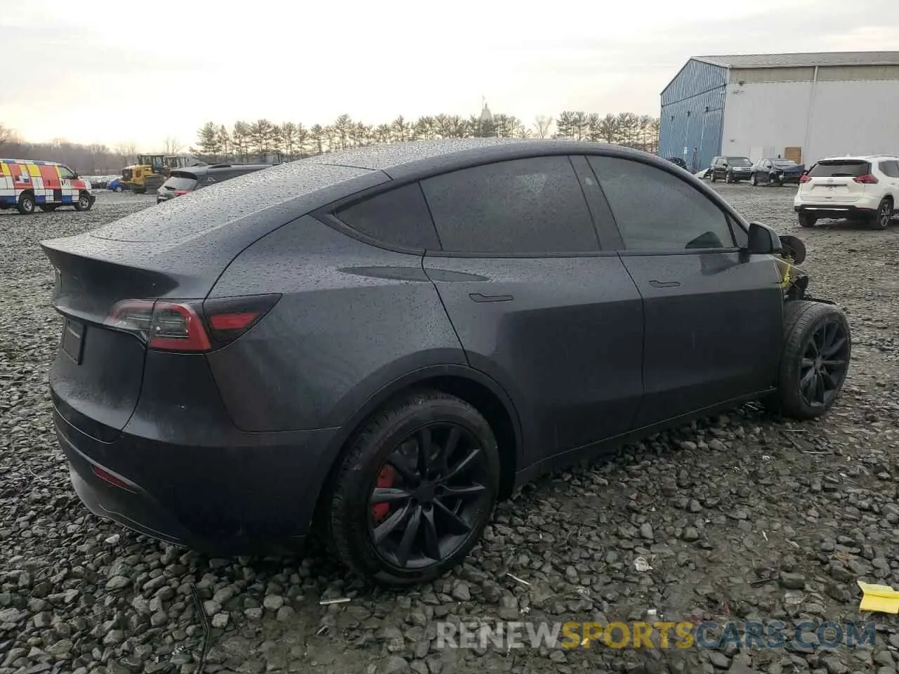 3 Photograph of a damaged car 7SAYGDED6RF093531 TESLA MODEL Y 2024