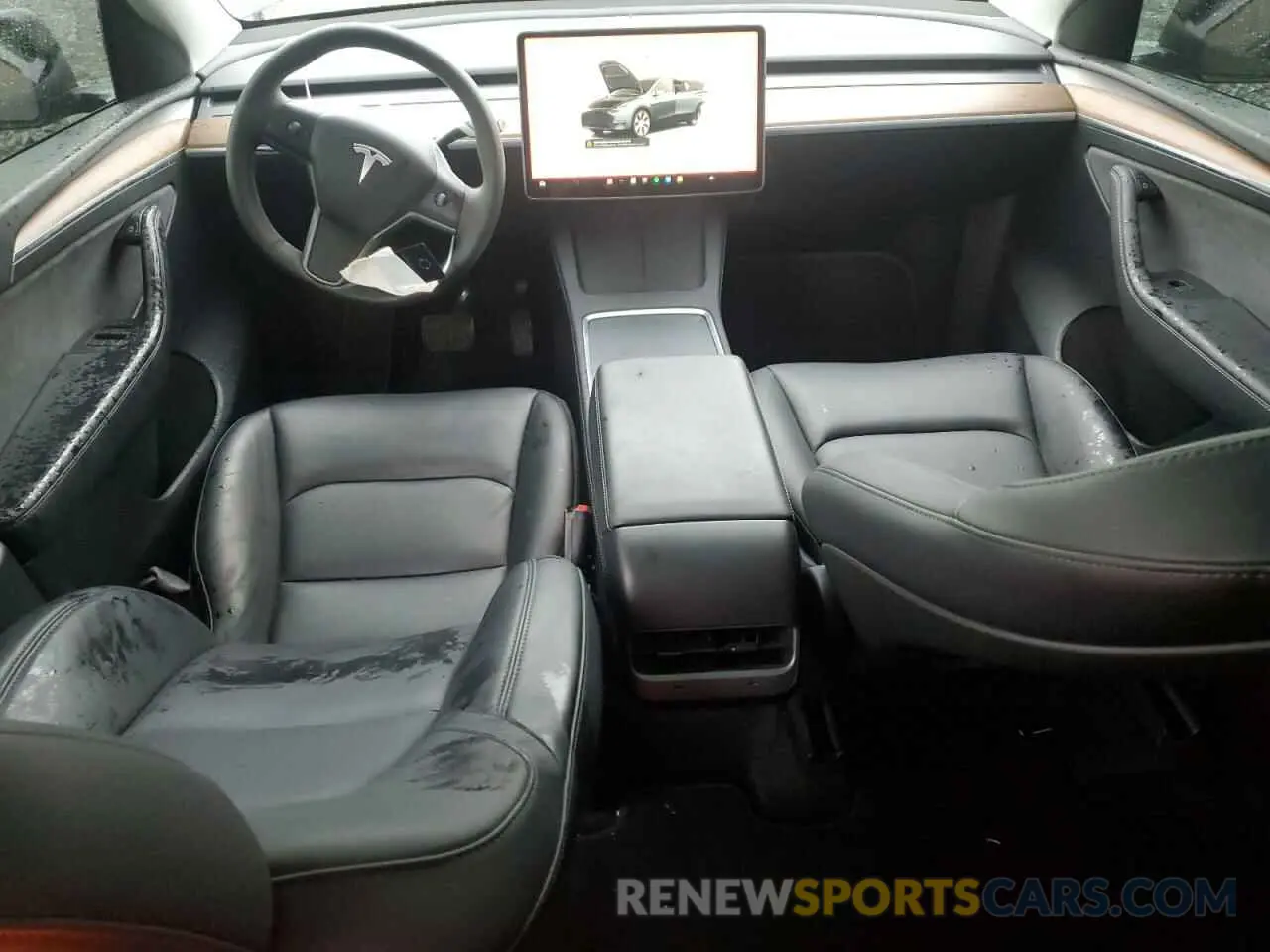 8 Photograph of a damaged car 7SAYGDED6RF093531 TESLA MODEL Y 2024