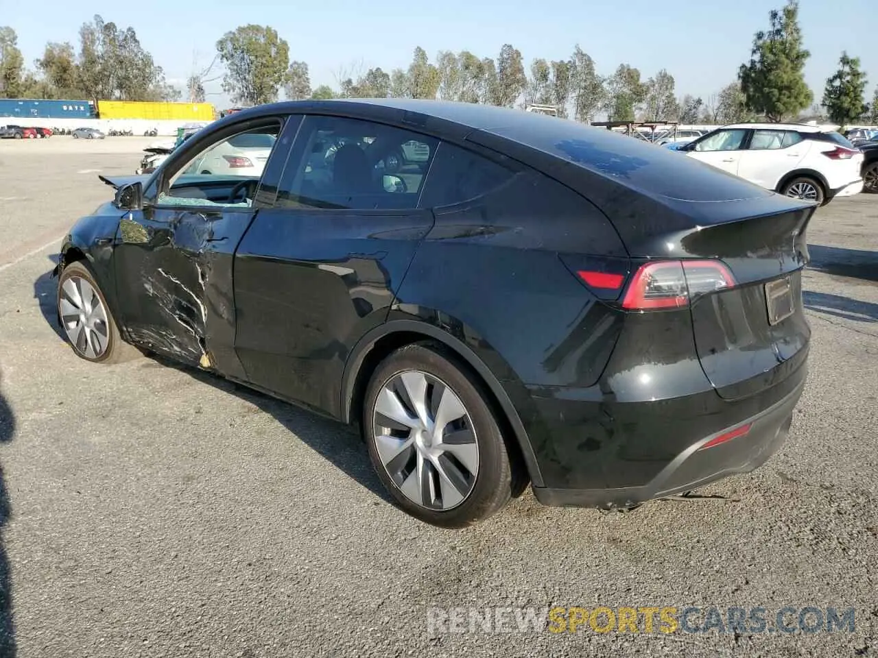 2 Photograph of a damaged car 7SAYGDED6RF097093 TESLA MODEL Y 2024
