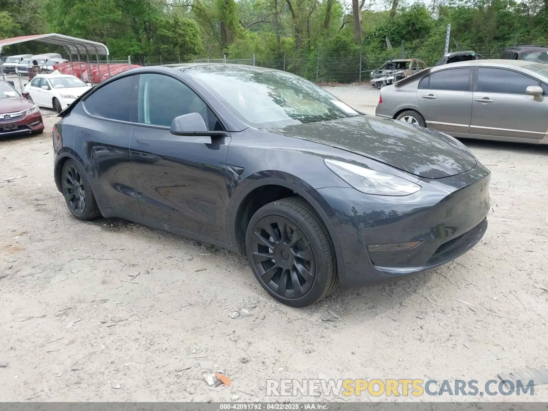 1 Photograph of a damaged car 7SAYGDED6RF098275 TESLA MODEL Y 2024