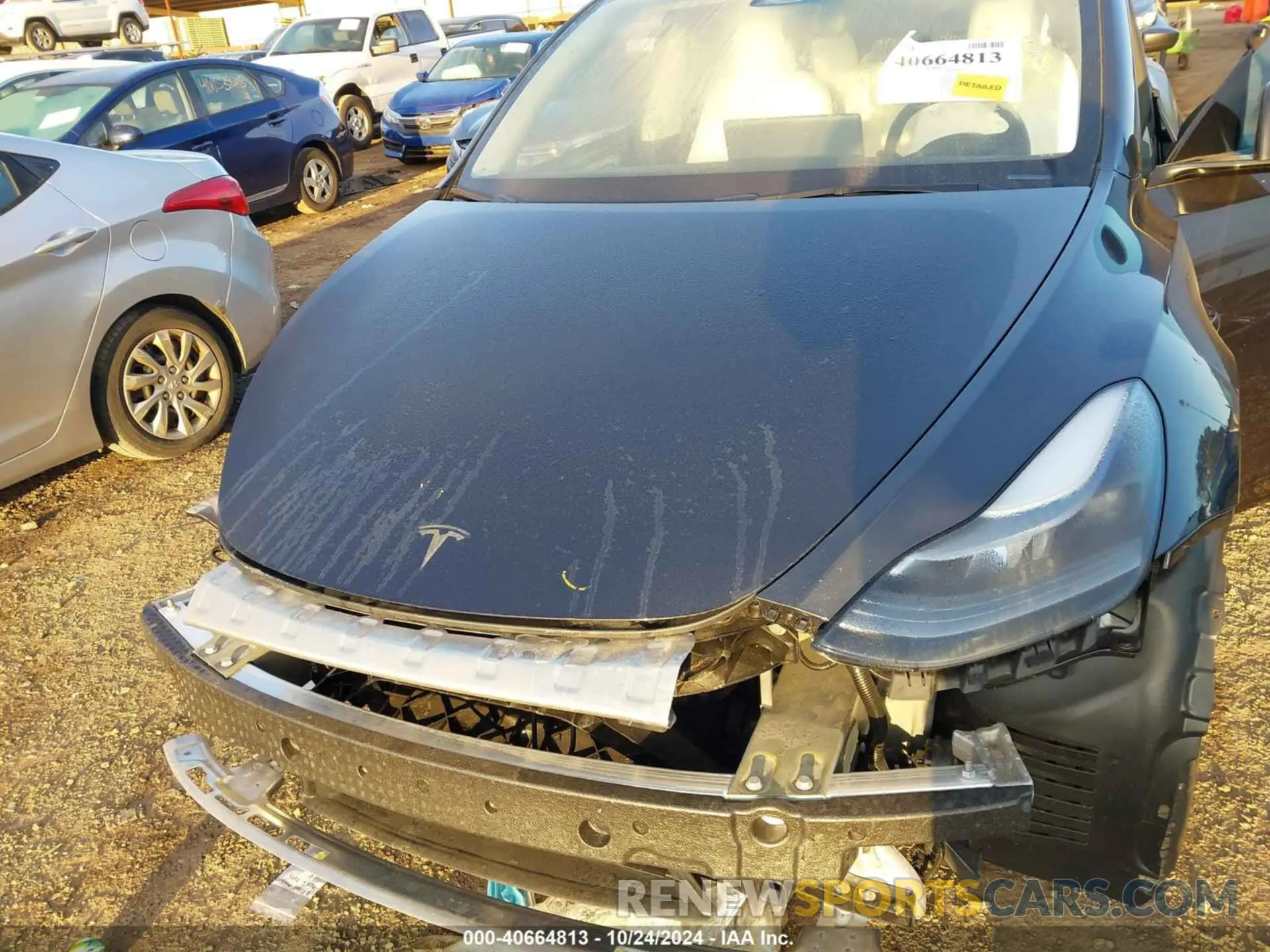 10 Photograph of a damaged car 7SAYGDED6RF105175 TESLA MODEL Y 2024