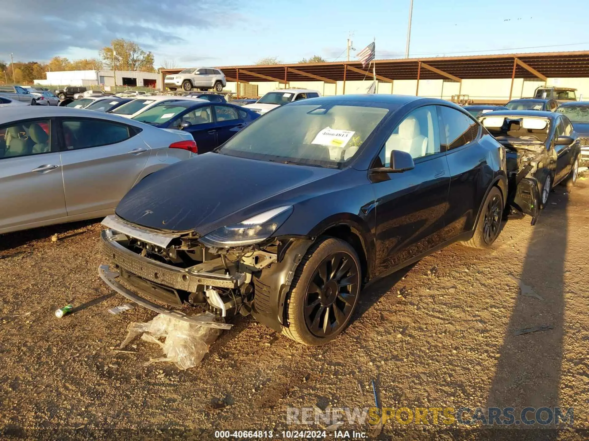 2 Photograph of a damaged car 7SAYGDED6RF105175 TESLA MODEL Y 2024