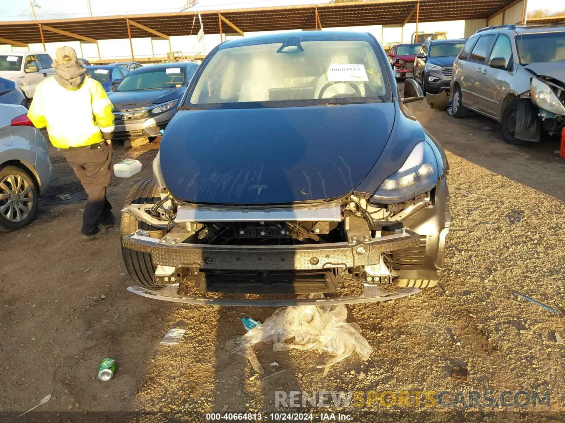 6 Photograph of a damaged car 7SAYGDED6RF105175 TESLA MODEL Y 2024