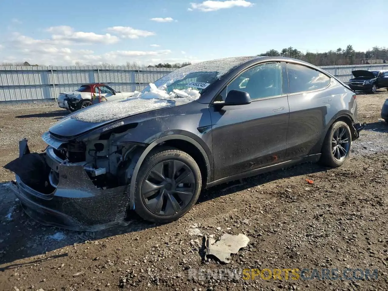 1 Photograph of a damaged car 7SAYGDED6RF161715 TESLA MODEL Y 2024