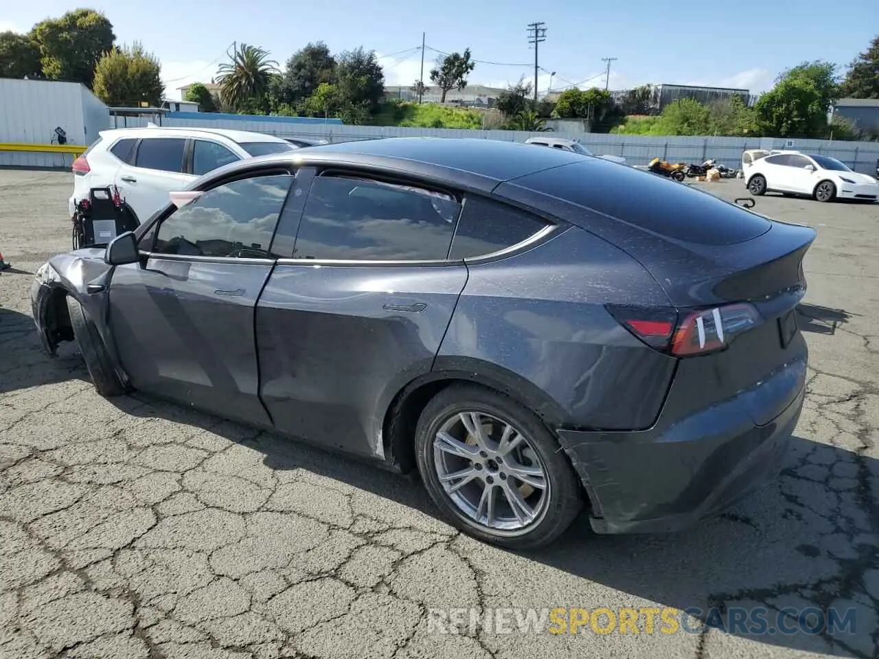 2 Photograph of a damaged car 7SAYGDED7RF074101 TESLA MODEL Y 2024