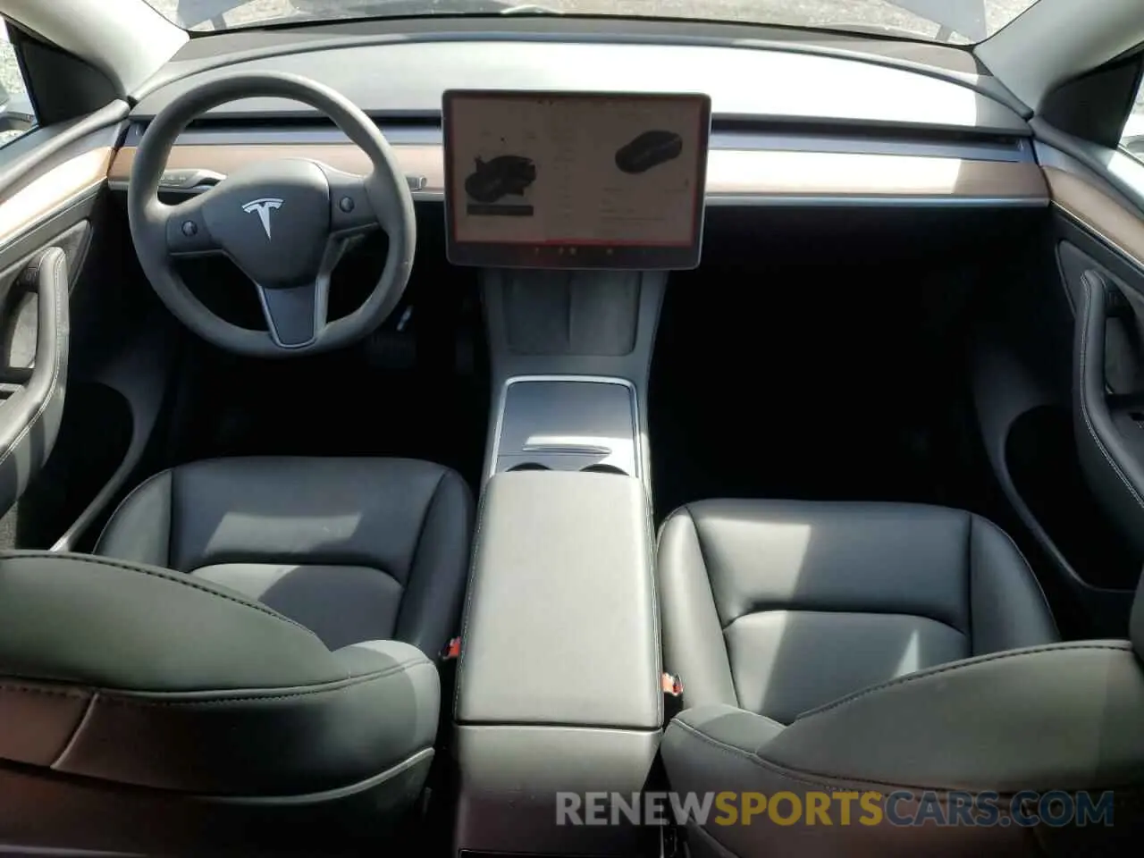 8 Photograph of a damaged car 7SAYGDED7RF099743 TESLA MODEL Y 2024