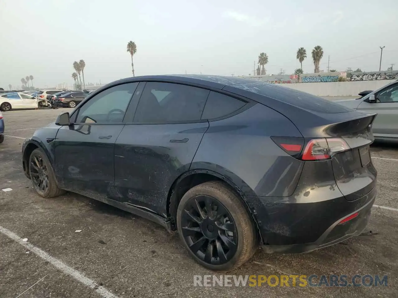 2 Photograph of a damaged car 7SAYGDED7RF103600 TESLA MODEL Y 2024