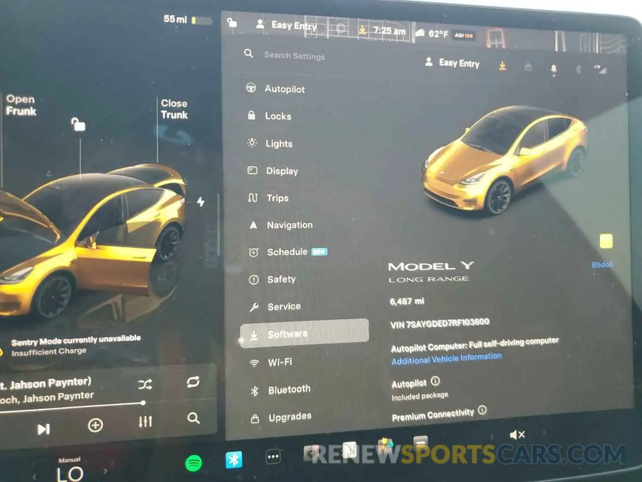 9 Photograph of a damaged car 7SAYGDED7RF103600 TESLA MODEL Y 2024
