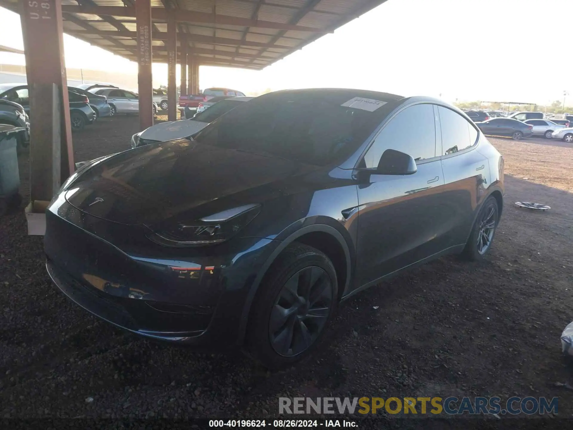 2 Photograph of a damaged car 7SAYGDED7RF108473 TESLA MODEL Y 2024