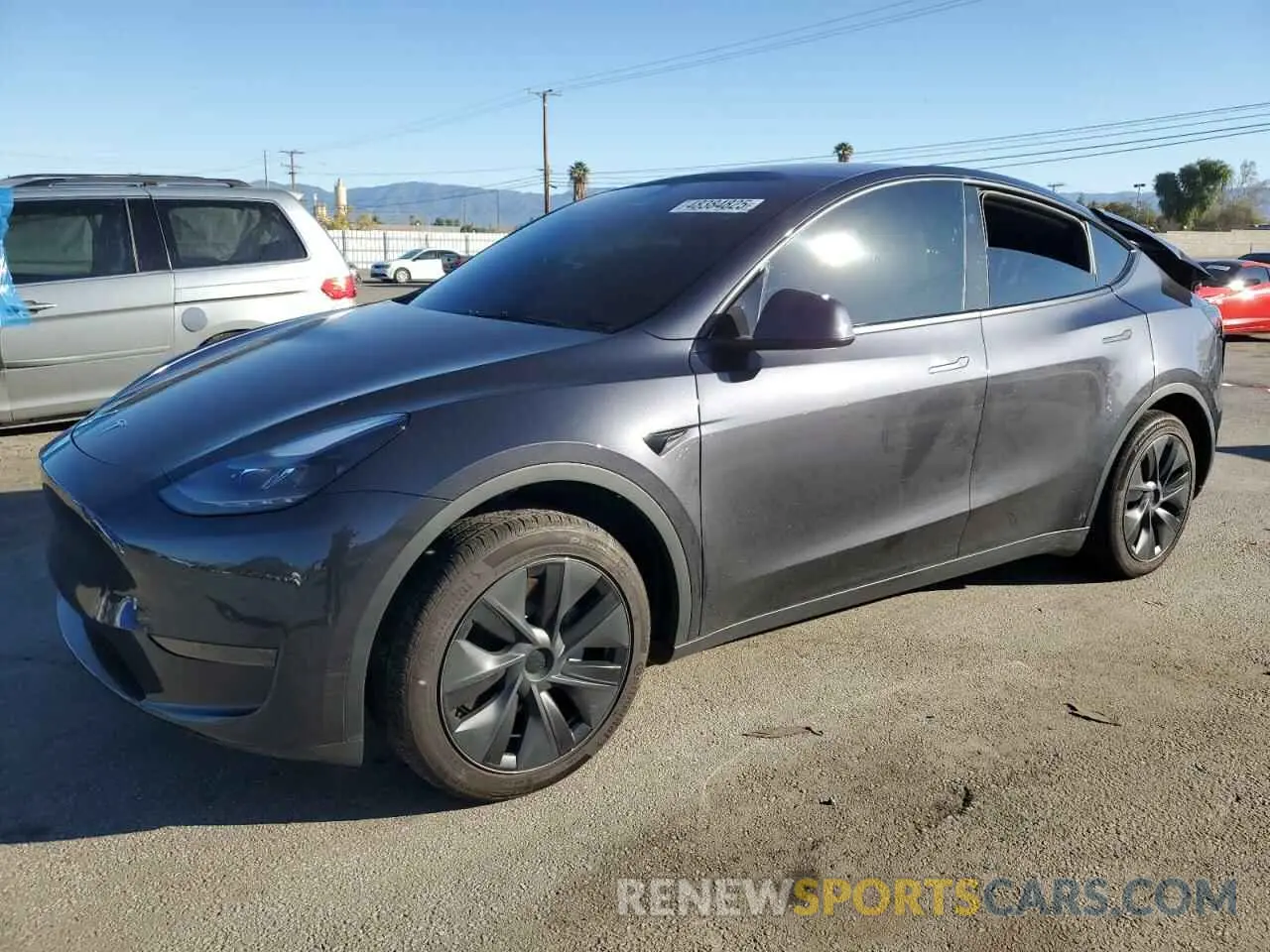1 Photograph of a damaged car 7SAYGDED7RF108604 TESLA MODEL Y 2024