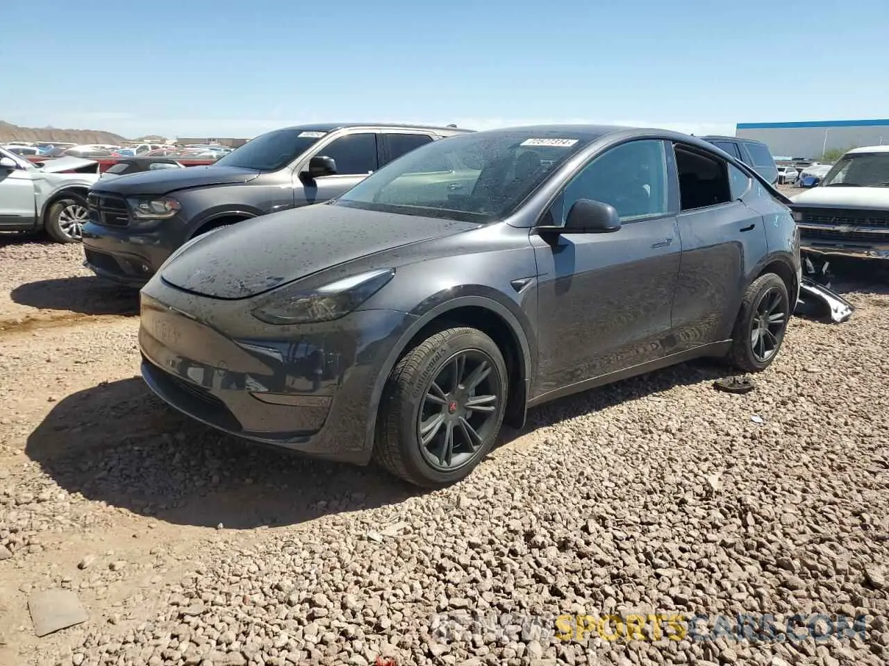 1 Photograph of a damaged car 7SAYGDED7RF119733 TESLA MODEL Y 2024