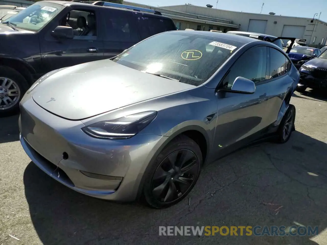 1 Photograph of a damaged car 7SAYGDED8RF195669 TESLA MODEL Y 2024