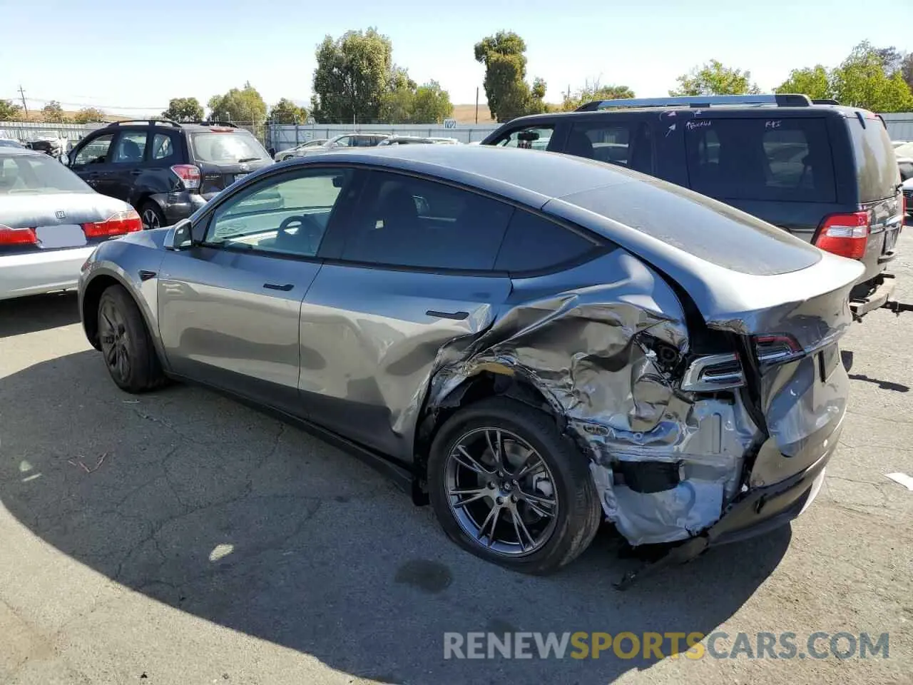 2 Photograph of a damaged car 7SAYGDED8RF195669 TESLA MODEL Y 2024
