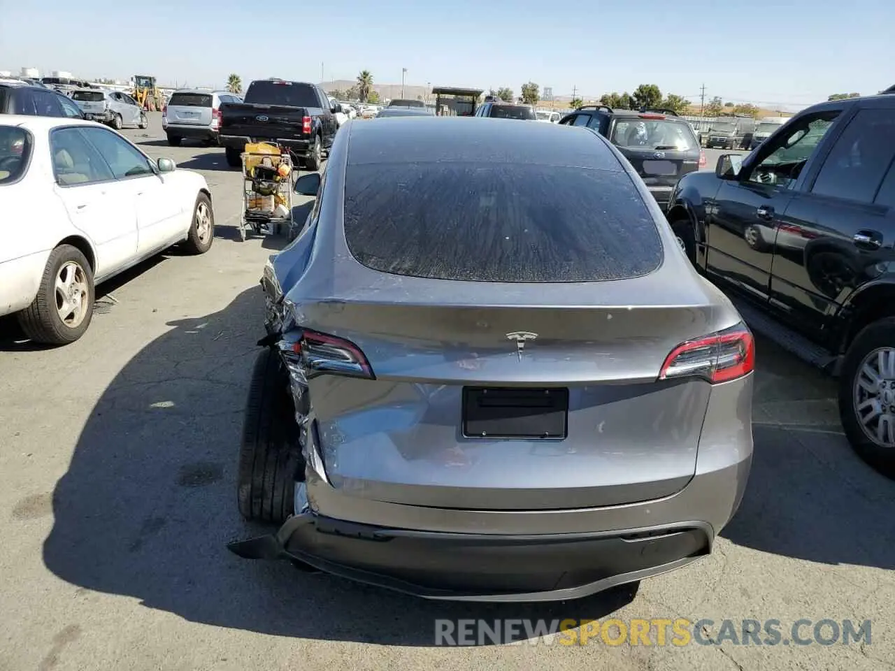 6 Photograph of a damaged car 7SAYGDED8RF195669 TESLA MODEL Y 2024