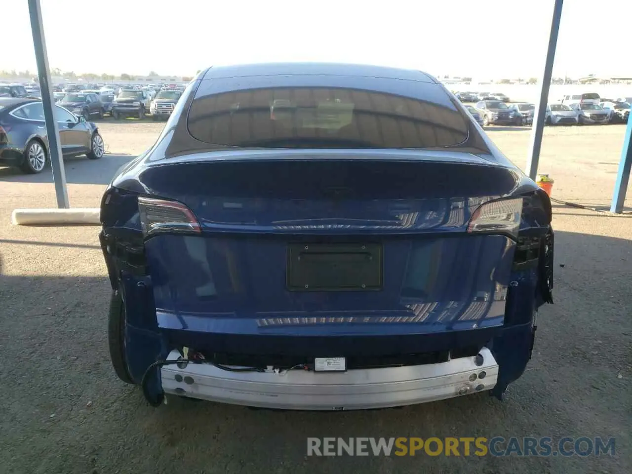 6 Photograph of a damaged car 7SAYGDED9RF206257 TESLA MODEL Y 2024