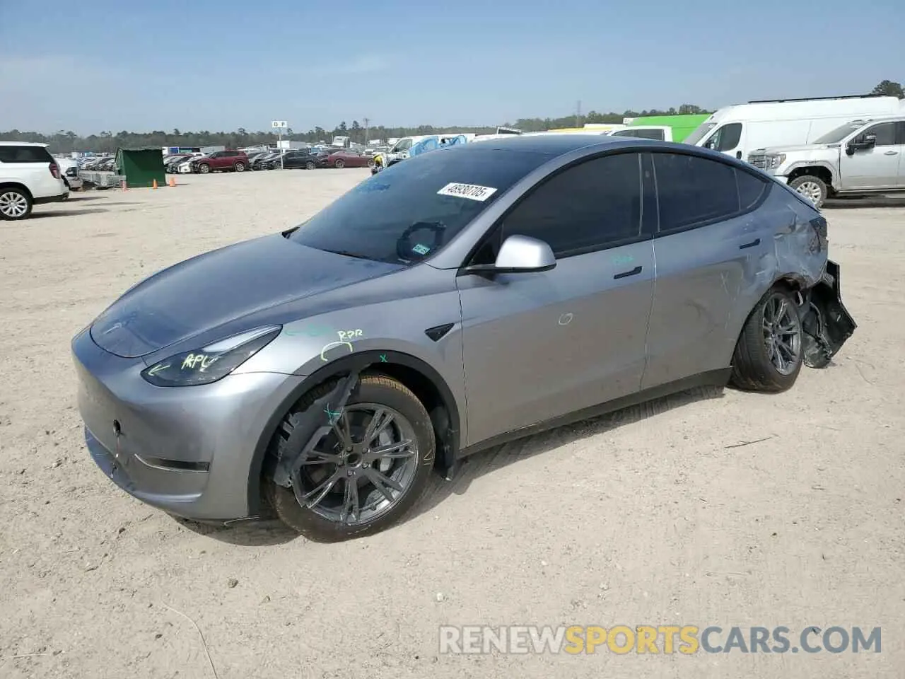 1 Photograph of a damaged car 7SAYGDEDXRA327652 TESLA MODEL Y 2024