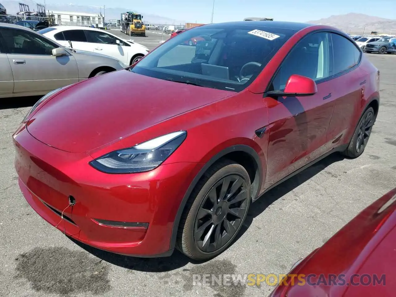 1 Photograph of a damaged car 7SAYGDEDXRF008898 TESLA MODEL Y 2024