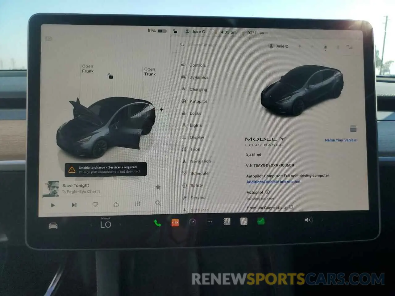 9 Photograph of a damaged car 7SAYGDEDXRF103509 TESLA MODEL Y 2024