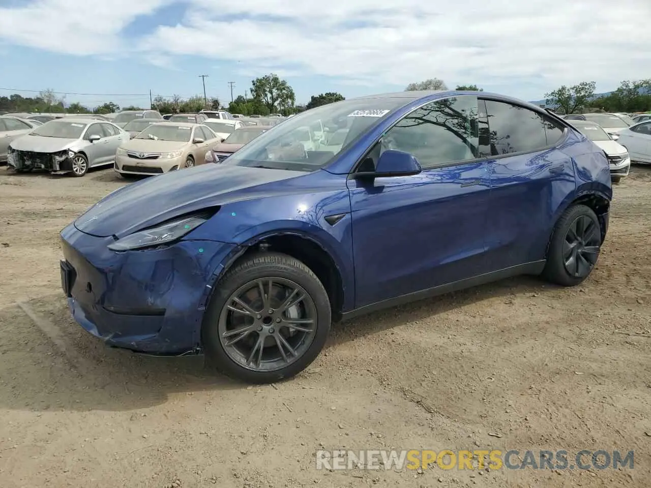 1 Photograph of a damaged car 7SAYGDEDXRF194538 TESLA MODEL Y 2024