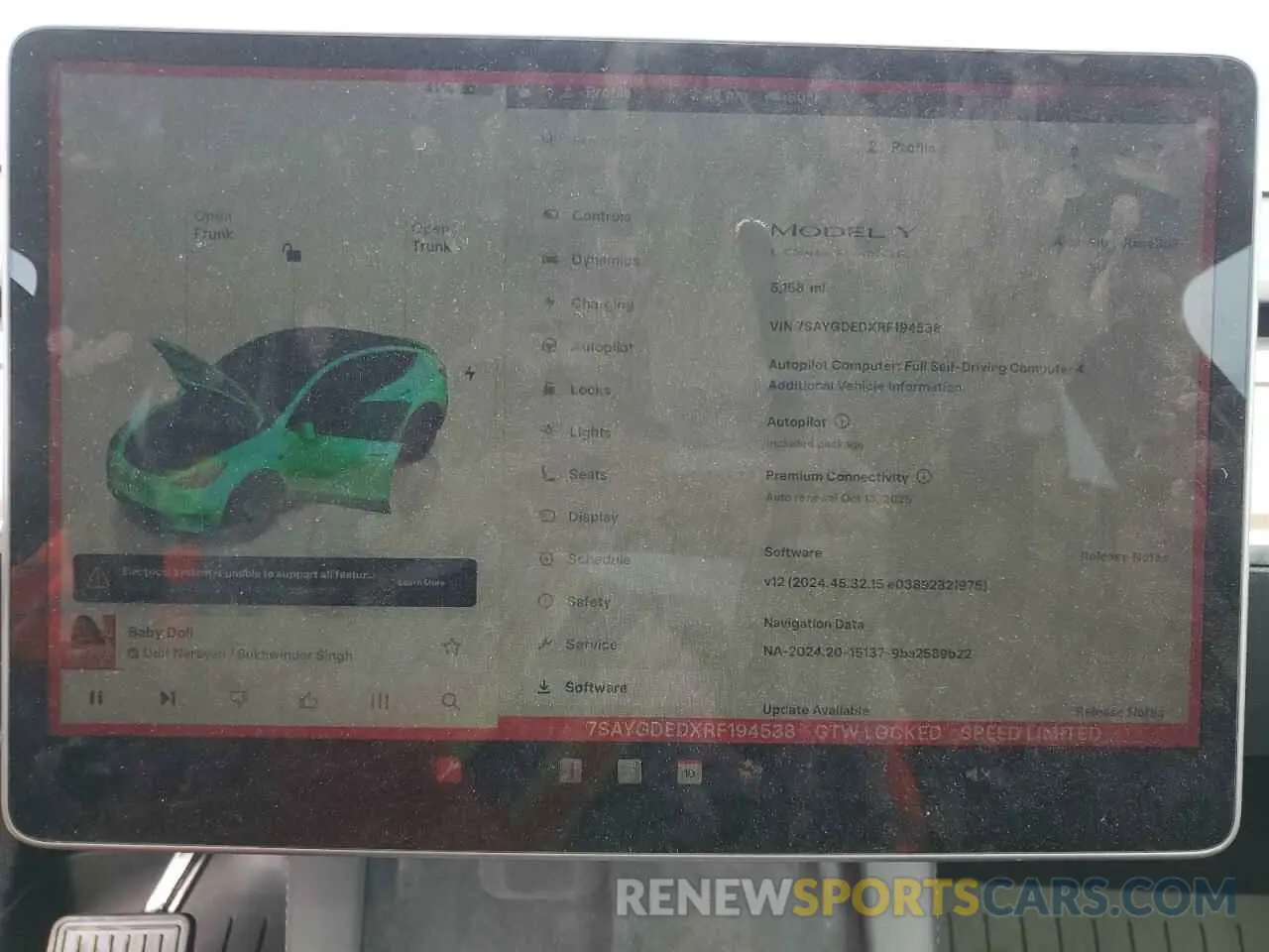 9 Photograph of a damaged car 7SAYGDEDXRF194538 TESLA MODEL Y 2024