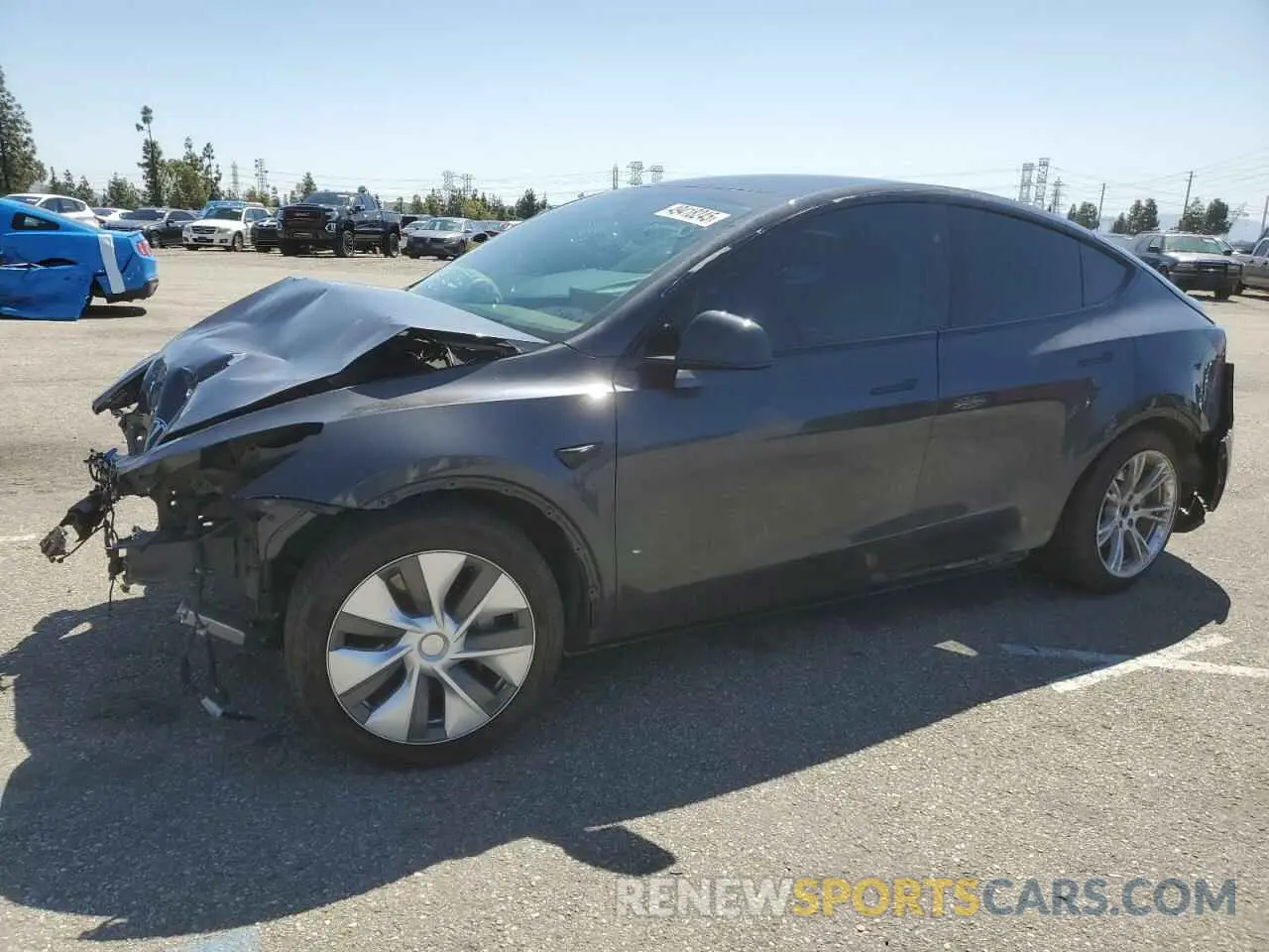 1 Photograph of a damaged car 7SAYGDEE0RA224927 TESLA MODEL Y 2024