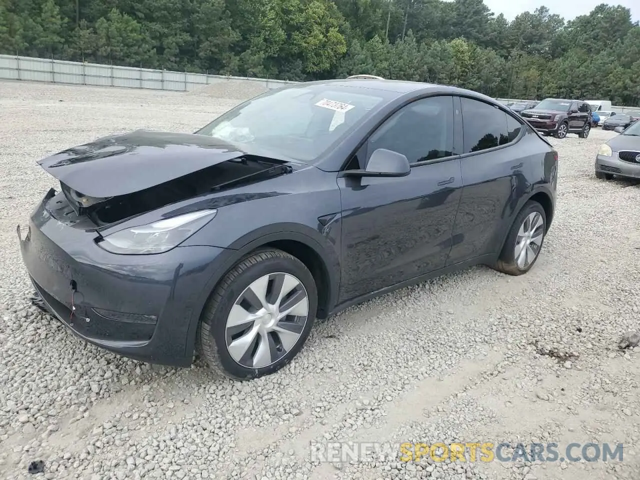 1 Photograph of a damaged car 7SAYGDEE0RA226581 TESLA MODEL Y 2024