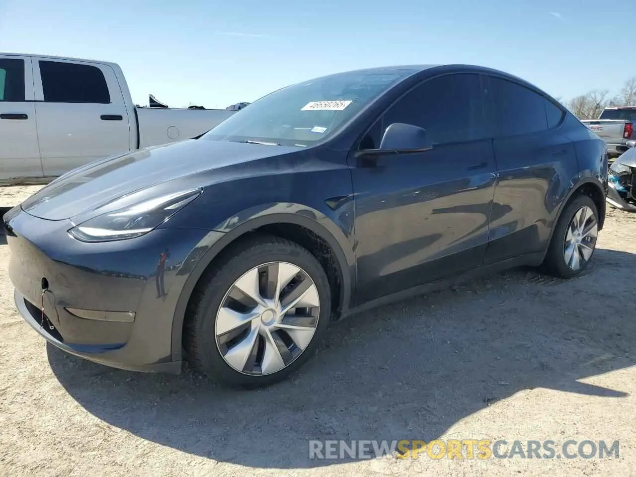1 Photograph of a damaged car 7SAYGDEE0RA227925 TESLA MODEL Y 2024