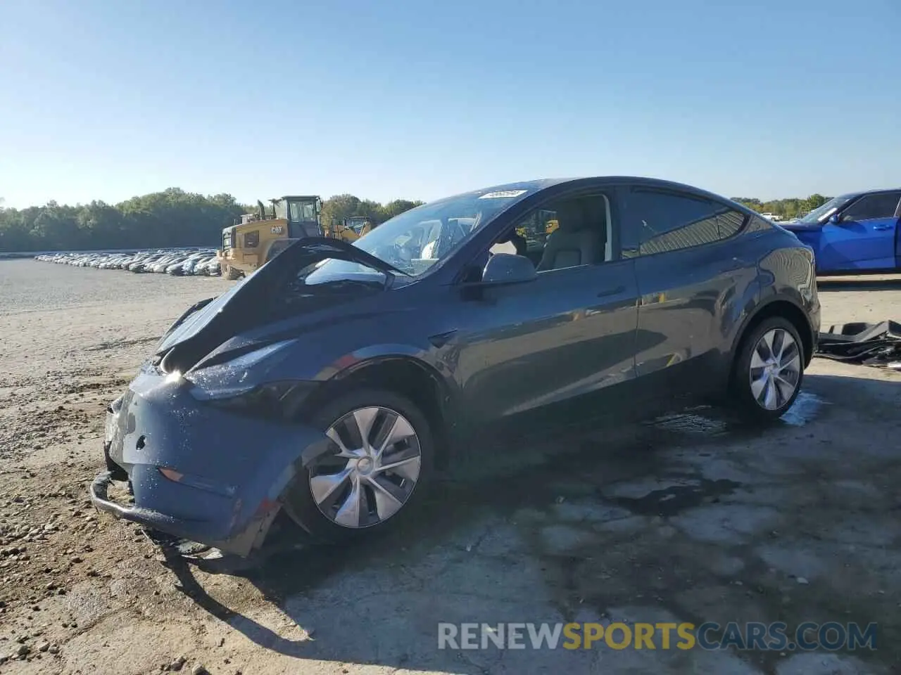 1 Photograph of a damaged car 7SAYGDEE0RA253280 TESLA MODEL Y 2024
