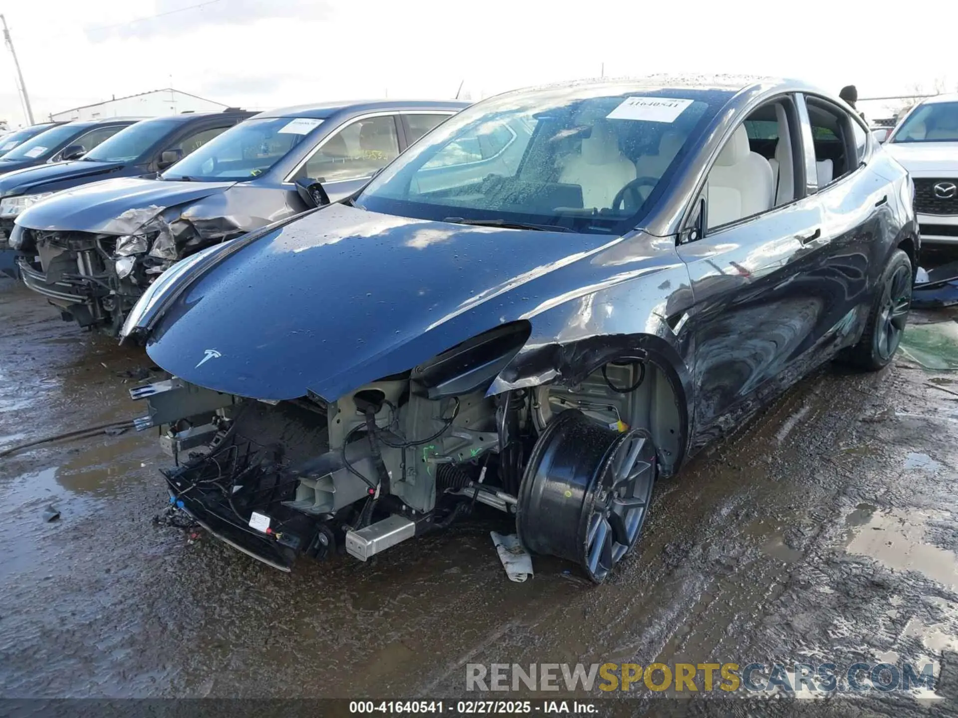 2 Photograph of a damaged car 7SAYGDEE0RA300064 TESLA MODEL Y 2024