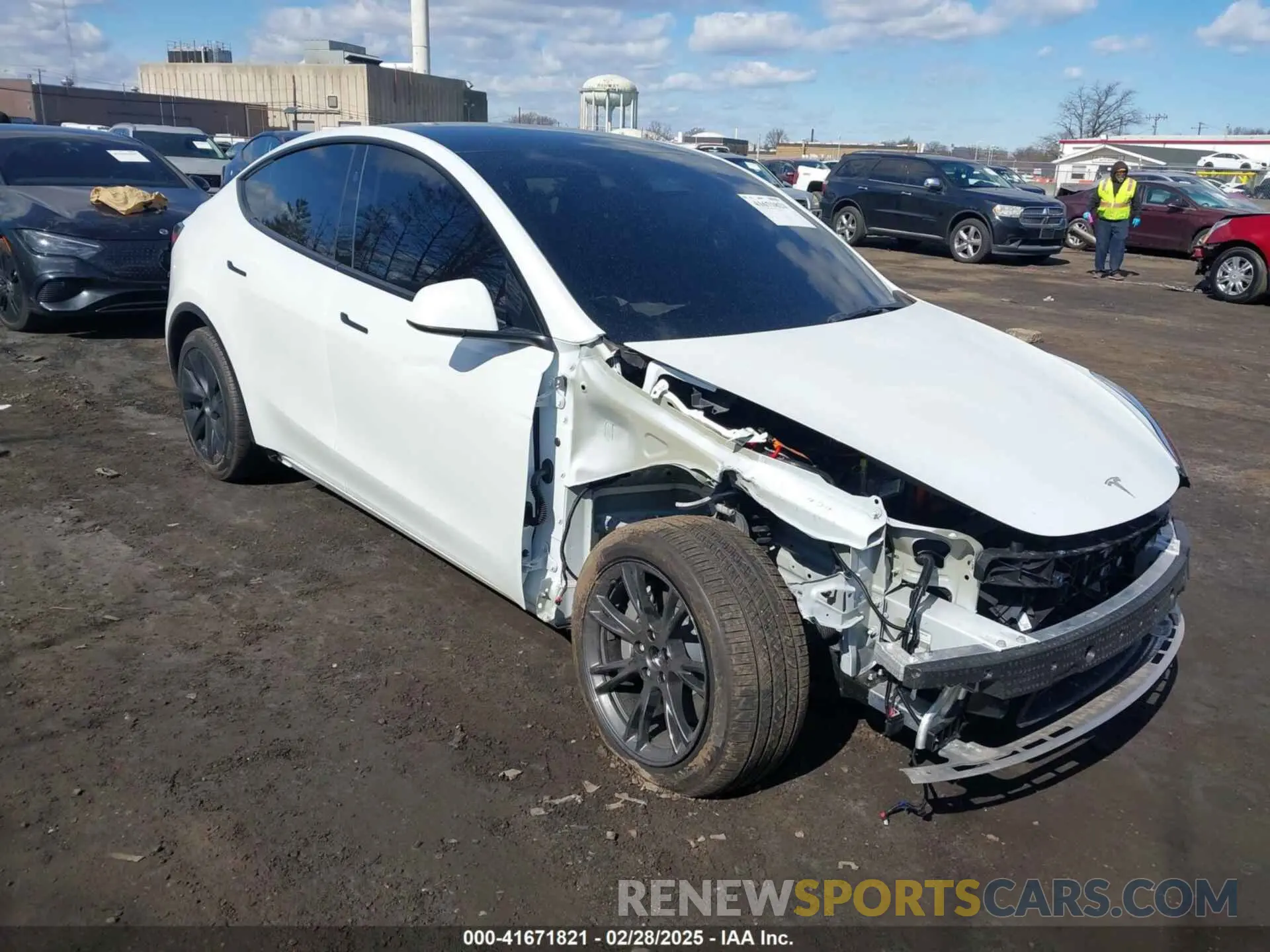 1 Photograph of a damaged car 7SAYGDEE0RA328091 TESLA MODEL Y 2024
