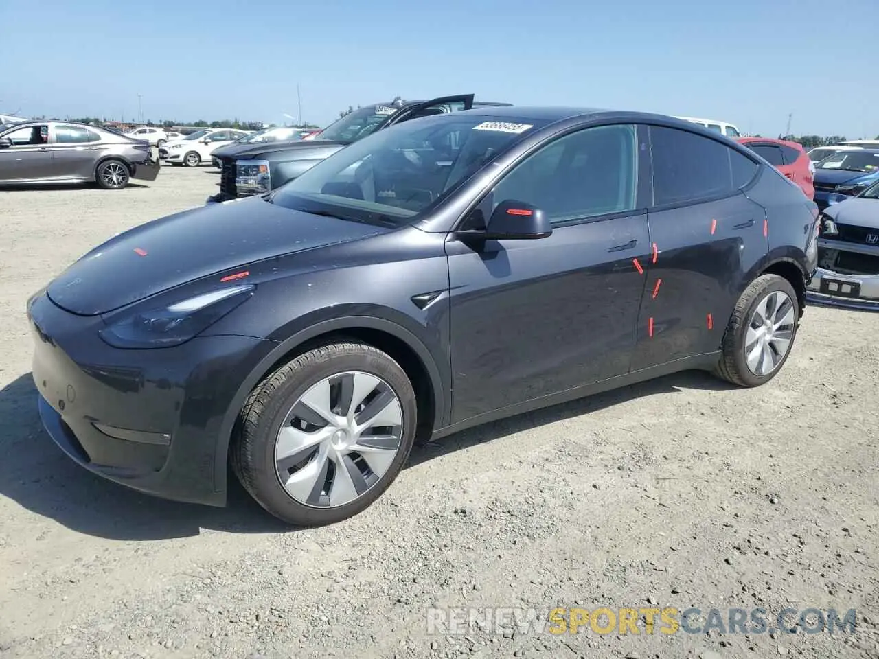 1 Photograph of a damaged car 7SAYGDEE0RF075700 TESLA MODEL Y 2024