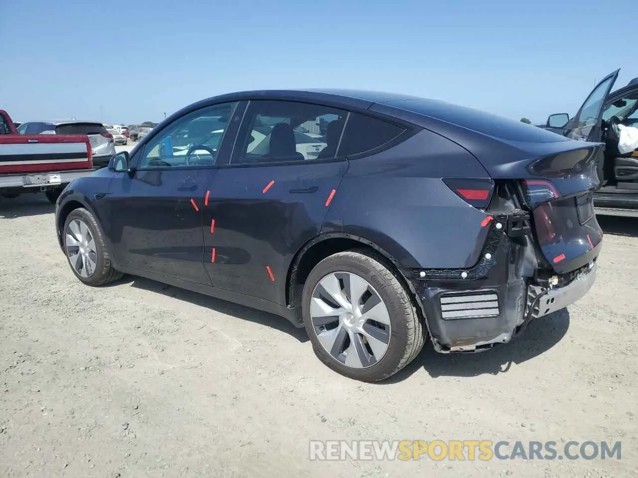 2 Photograph of a damaged car 7SAYGDEE0RF075700 TESLA MODEL Y 2024
