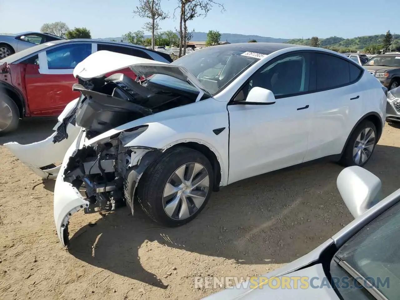 1 Photograph of a damaged car 7SAYGDEE0RF081948 TESLA MODEL Y 2024