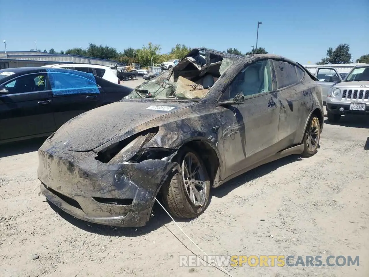 1 Photograph of a damaged car 7SAYGDEE0RF123227 TESLA MODEL Y 2024