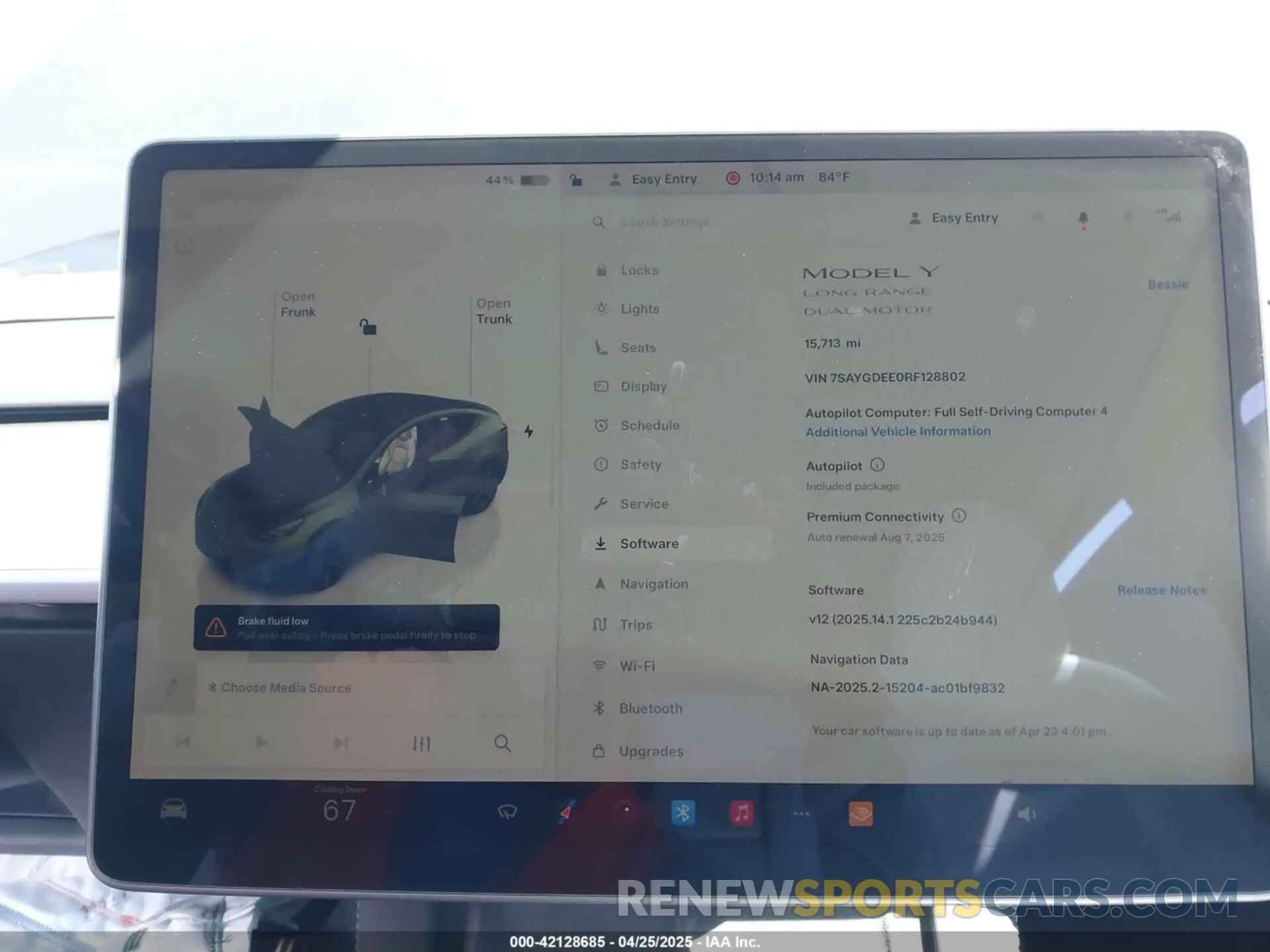 7 Photograph of a damaged car 7SAYGDEE0RF128802 TESLA MODEL Y 2024